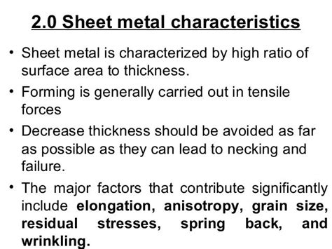 importance of sheet metal|characteristics of sheet metal.